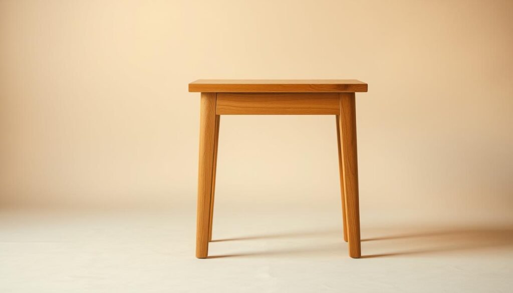 wooden side table